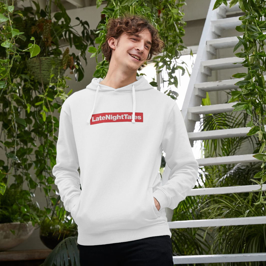 Late Night Tales Logo White Hoodie